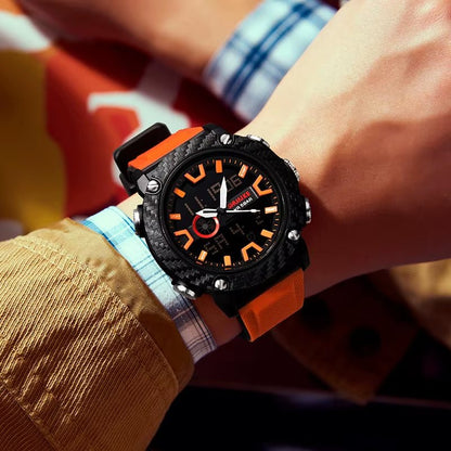 SHIYUNME D 1027 Men Wrist Watch Silicon Bands Plastic Case Waterproof Fashion Watches Colorful Relojes Sport Digital Watches - MCROONS.COM