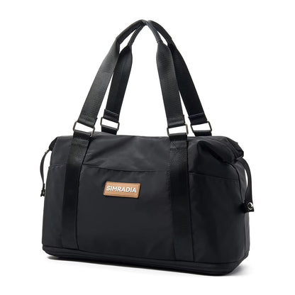 SIMRADIA Expandable Handbags Airplane Friendly Oxford Custom Duffel Travel Bag Water Resistant Outdoor Sports Gym Bag for Men - MCROONS.COM