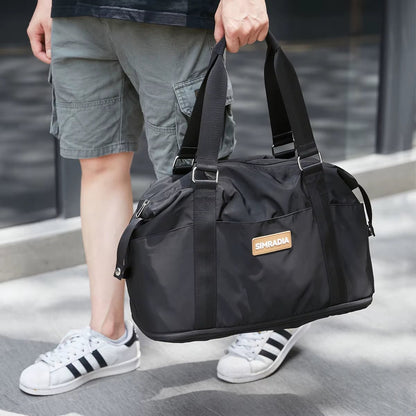 SIMRADIA Expandable Handbags Airplane Friendly Oxford Custom Duffel Travel Bag Water Resistant Outdoor Sports Gym Bag for Men - MCROONS.COM