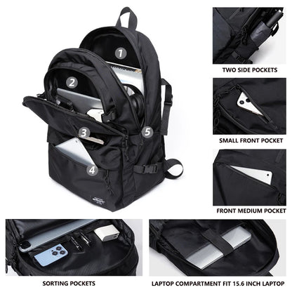 Simradia Outdoor Backpack School Bags for Men Waterproof Laptop Men'S Backpack Bags - MCROONS.COM