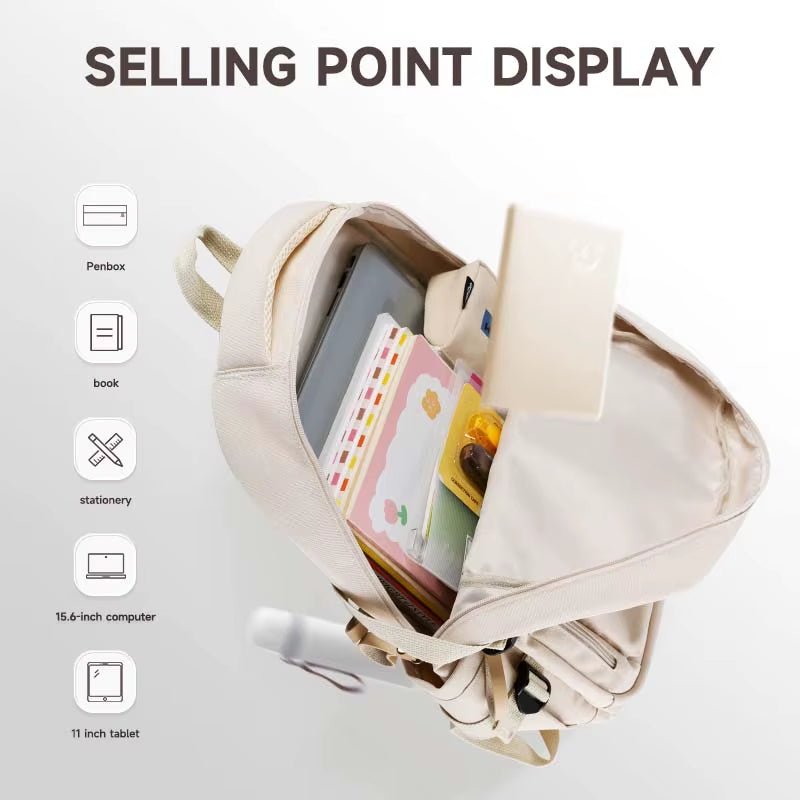 Stylish Laptop Casual Backpack Large Capacity Other Backpack Waterproof Camping Hiking Travel College Laptop Travel Man Woman - MCROONS.COM