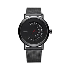 Top Ranking Leisure Spinning Rotate Windows Metal Steel Mens Quartz Watch Waterproof Custom Wristwatches Relojes Wholesale