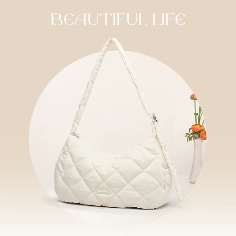Trendy Soft Puffer Bag for Women'S Tote Bags Waterproof Clouds Crossbody Puffer Bag - MCROONS.COM