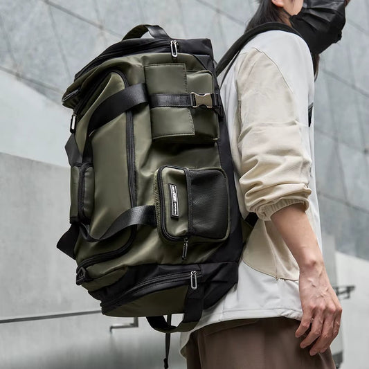 Unisex Large Capacity Oxford Duffel Bag Outdoor National Carry on Backpack Men Zipper Sports Travel Bags Fitness Gym Bags - MCROONS.COM