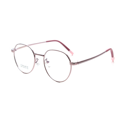 MCROONS Kids Silver Geometric Glasses — Style and Function Frames | Boys and Girls | Silver, Rose Gold, Pink, Black and Cyan