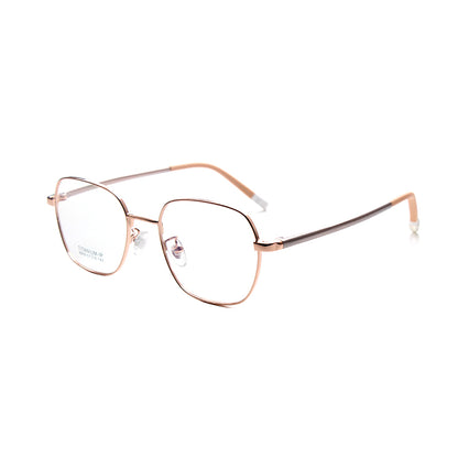 MCROONS Kids Rectangle Glasses — Modern Stainless Steel Frames | Boys and Girls | Black, Silver, Rose Gold and Pink