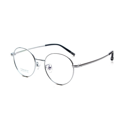 MCROONS Kinder Runde Metallbrille — Schicke Silberfassung | Jungen & Mädchen | Silber, Roségold, Pink und Cyan