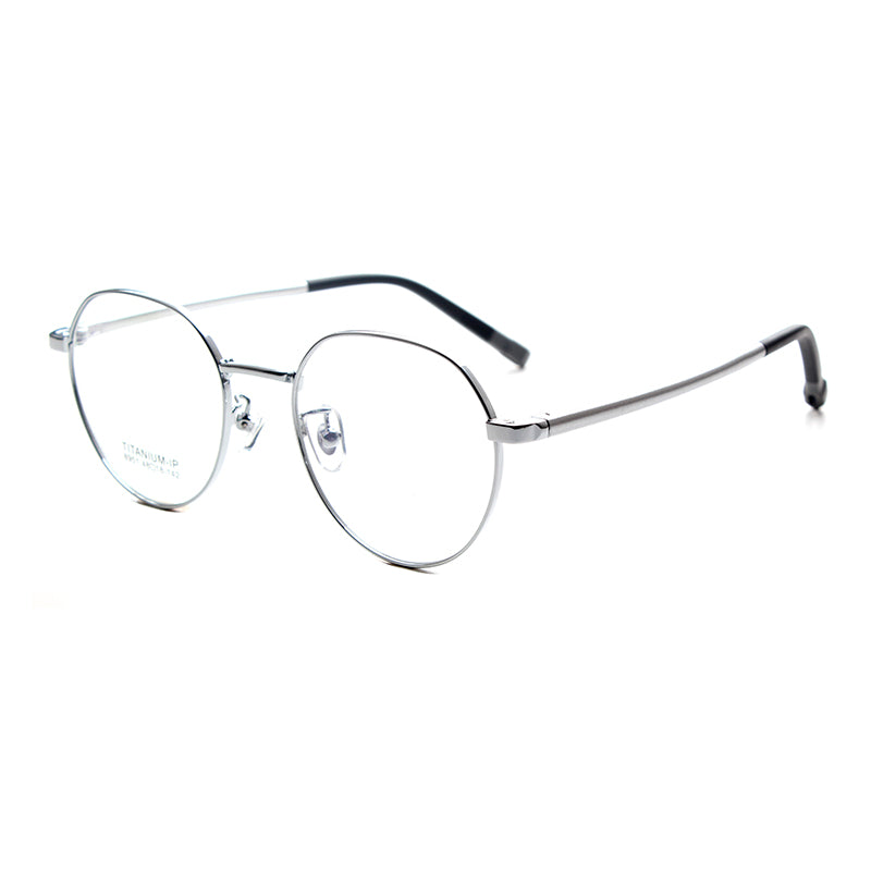 MCROONS Kids Silver Geometric Glasses — Style and Function Frames | Boys and Girls | Silver, Rose Gold, Pink, Black and Cyan