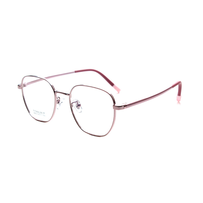 MCROONS Kids Geometric Glasses — Oversized Clear Lens Frames | Boys and Girls | Black, Silver, Rose Gold and Pink