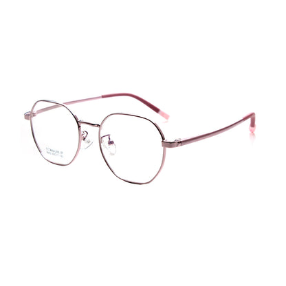 MCROONS Occhiali geometrici per bambini con accento rosso nero - Montature angolari moderne | Ragazzi e Ragazze | Argento, oro rosa, rosa, nero e ciano