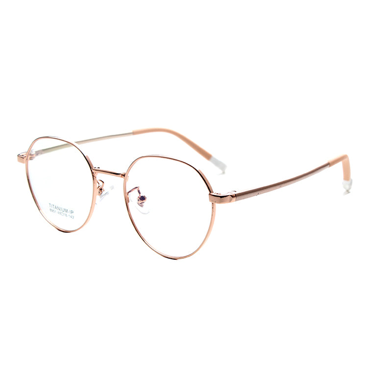 MCROONS Kids Silver Geometric Glasses — Style and Function Frames | Boys and Girls | Silver, Rose Gold, Pink, Black and Cyan