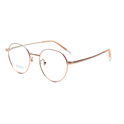 MCROONS Kids Silver Geometric Glasses — Style and Function Frames | Boys and Girls | Silver, Rose Gold, Pink, Black and Cyan