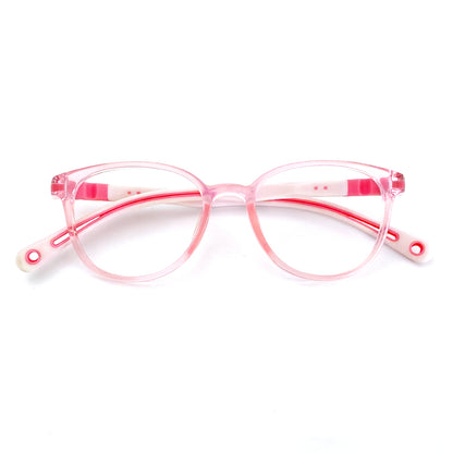 MCROONS Kids Cat-Eye Silicon Glasses — Playful Flexible Frames | Boys and Girls | Blue, Pink, Lavender and Light Blue