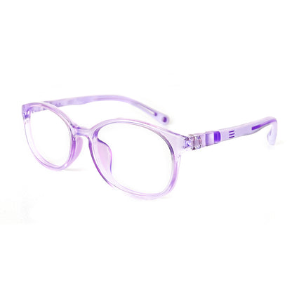 MCROONS Occhiali ovali in silicone per bambini - Montature flessibili e comode | Ragazzi e Ragazze | Nero, Blu, Verde acqua, Rosa e Lavanda