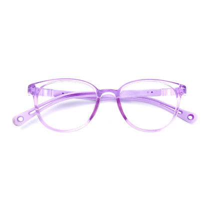 MCROONS Kids Cat-Eye Silicon Glasses — Playful Flexible Frames | Boys and Girls | Blue, Pink, Lavender and Light Blue