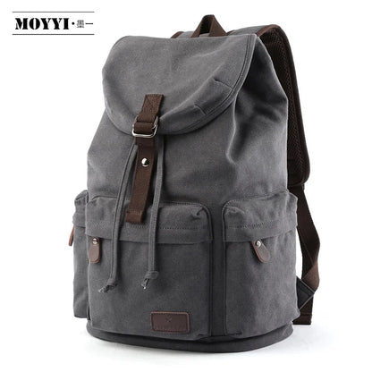 Wholesale Canvas Backpack Travel Rucksack Men Sport Bag for Men Laptop Backpacks - MCROONS.COM