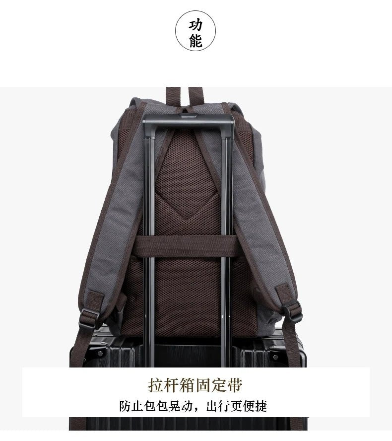 Wholesale Canvas Backpack Travel Rucksack Men Sport Bag for Men Laptop Backpacks - MCROONS.COM