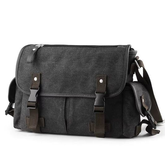 Wholesale Large Capacity Canvas Messenger Bags Unisex Laptop Shoulder Bags for Men Vintage Briefcase - MCROONS.COM
