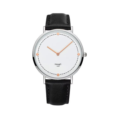YAZOLE D Luxury Black Silver Case Custom Men Quartz Watches Two Pointers Minimalist Waterproof Wristwatch Factory Sale - MCROONS.COM