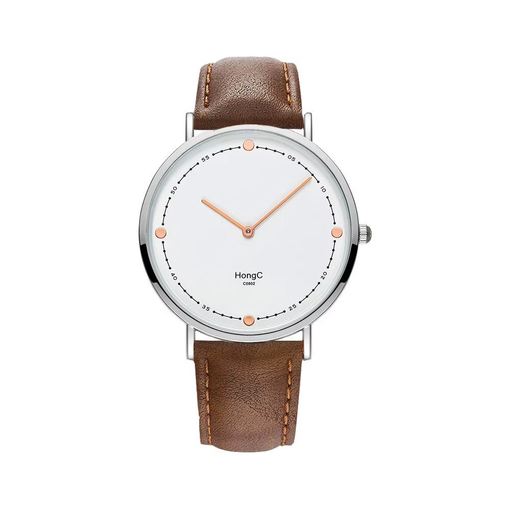 YAZOLE D Luxury Black Silver Case Custom Men Quartz Watches Two Pointers Minimalist Waterproof Wristwatch Factory Sale - MCROONS.COM