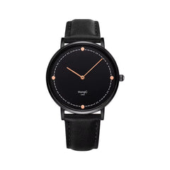 YAZOLE D Luxury Black Silver Case Custom Men Quartz Watches Two Pointers Minimalist Waterproof Wristwatch Factory Sale