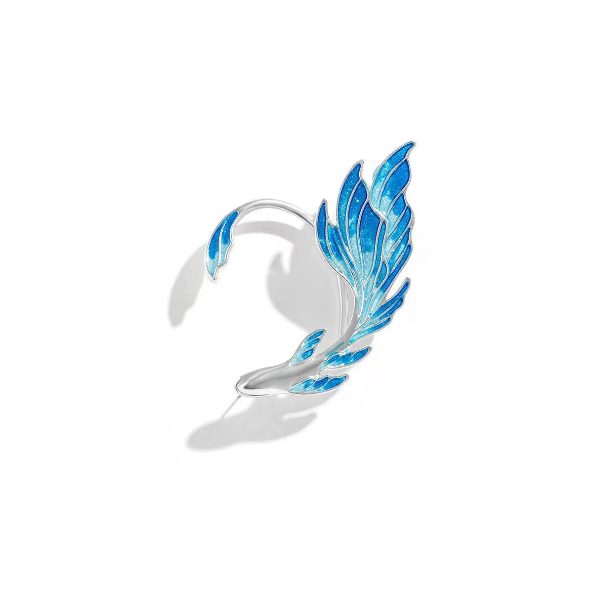 YW Ear Less Mechanical Style Silver Alloy Material Geometric Shape Ear Cuff Earrings - MCROONS.COM